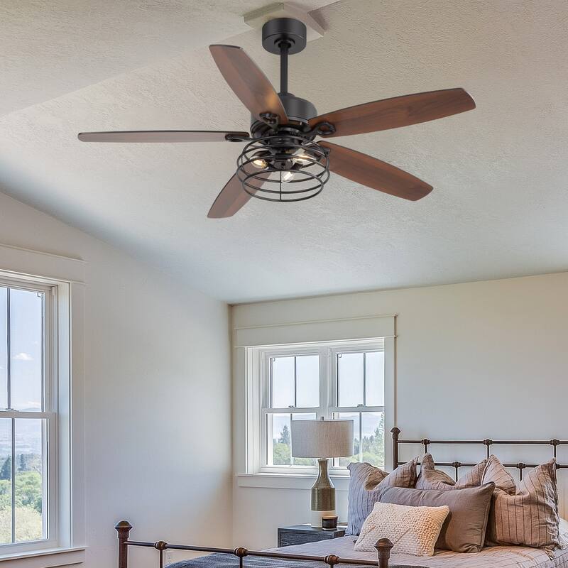 Modern Ceiling Fan with LED Light & Remote Control