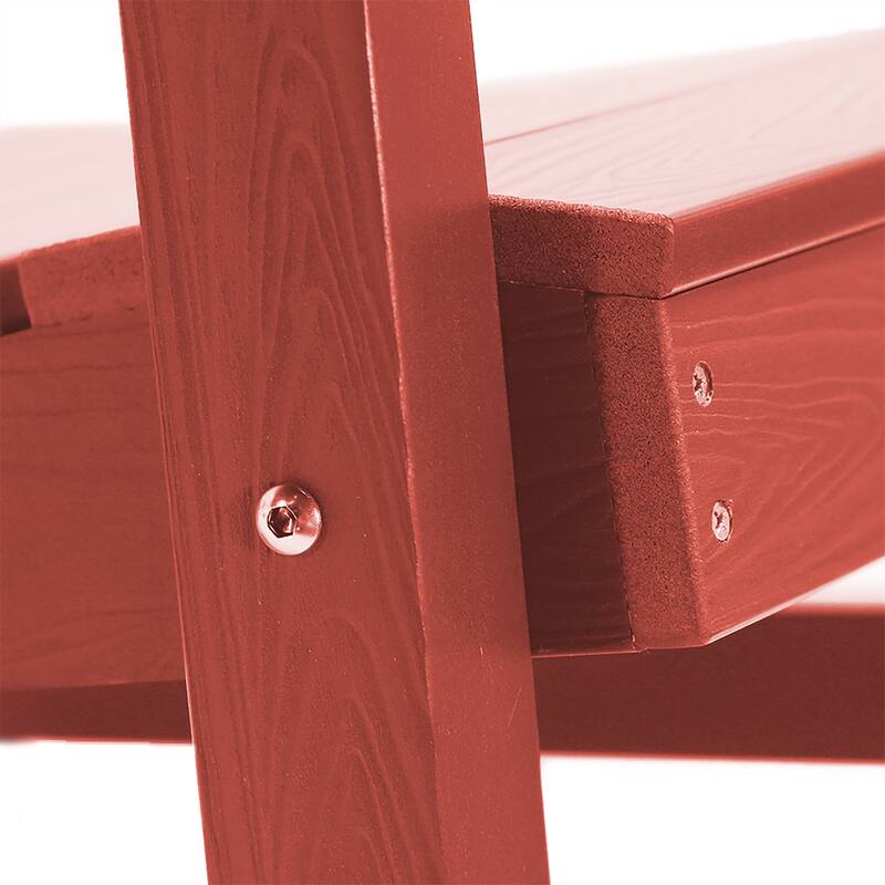 Eco-Friendly Plastic Outdoor Adirondack Rocking Chairs For Porch Set of 2
