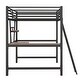 preview thumbnail 21 of 42, Metal Loft Bed with Desk and Shelf