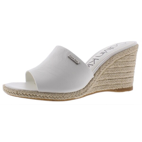 calvin klein women's britta wedge sandals
