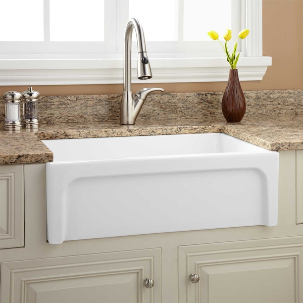signature hardware fireclay farmhouse sink