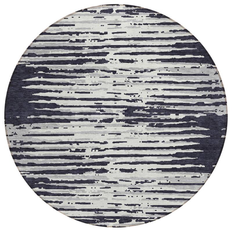 Machine Washable Indoor/ Outdoor Chantille Abstract Ombre Rug