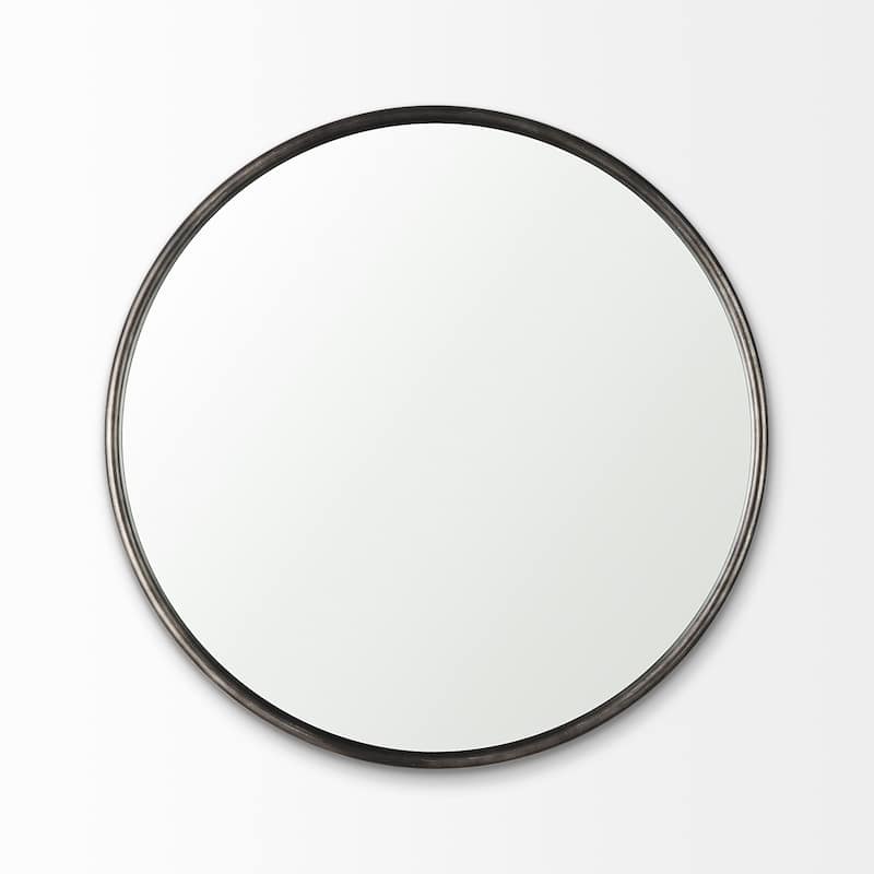 Piper Metal Frame Large Round Mirror