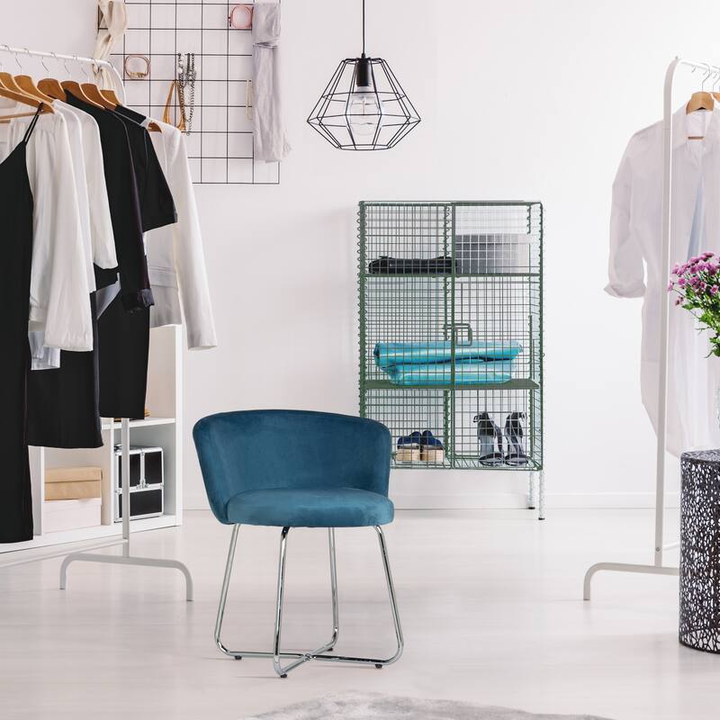 Hillsdale Furniture Marisol Metal Vanity Stool - 25H x 20.75W x 20.75D