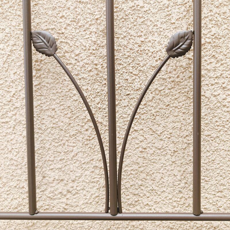Anmytek 2 Pack Metal Garden Trellis 71" x 17.7" Rustproof Trellis for Climbing Plants Outdoor Flower Support Brown