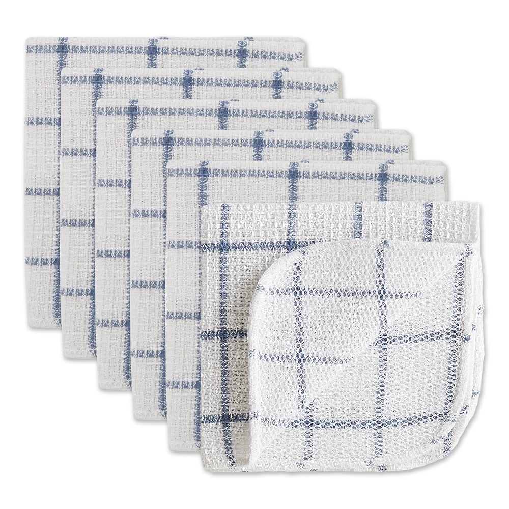 DII Black Buffalo Check Scrubber Dishcloth Set of 6