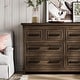 preview thumbnail 17 of 16, 8 Drawers Dresser Chests for Bedroom, 55" Wide Wood Rustic Chest of Drawers