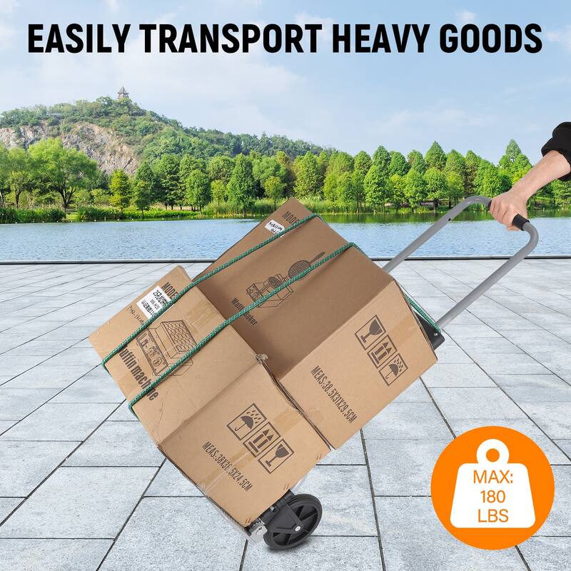 Heavy Duty Utility Cart 165 lbs Capacity Portable Foldable
