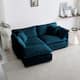 Option Blue 2-Seater Sofa+Ottomans