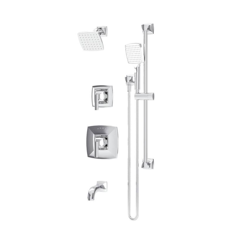 Symmons 569615TRM Oak Tub and Shower Trim Package with 1.5 GPM Single - Polished Chrome