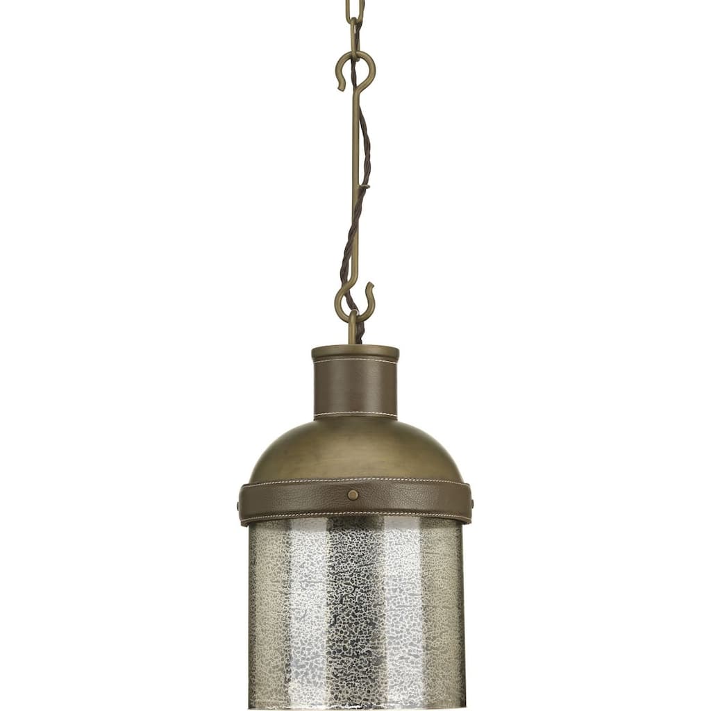 POINT DUME® Rockdance Collection Aged Brass Pendant - 9.5 in x 9.5 in x 17.5 in