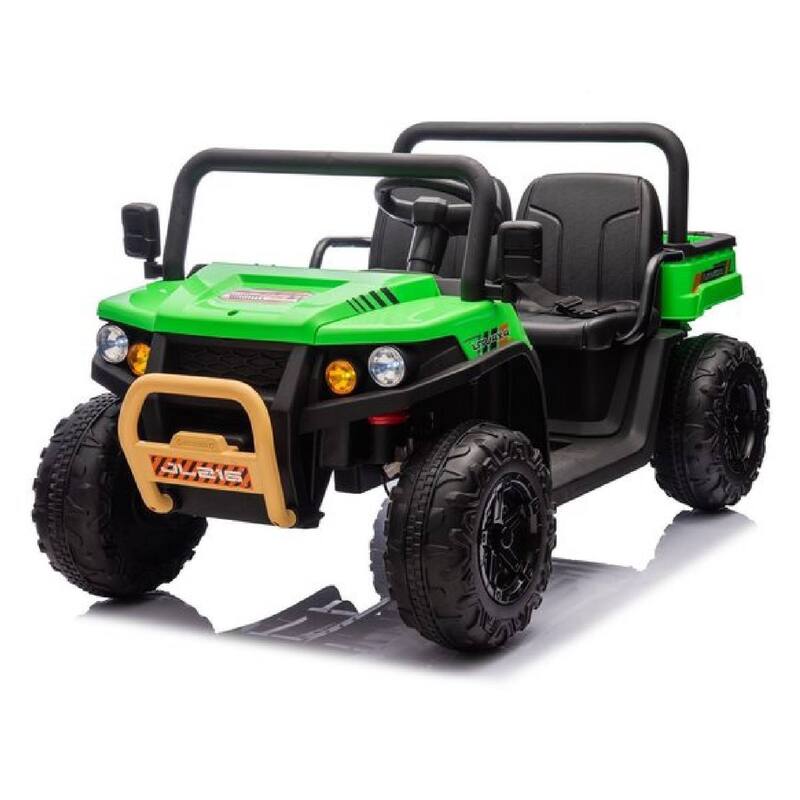 24V 2 Seater Ride On Dump Truck UTV Toy for Kids Best Gifts - Green