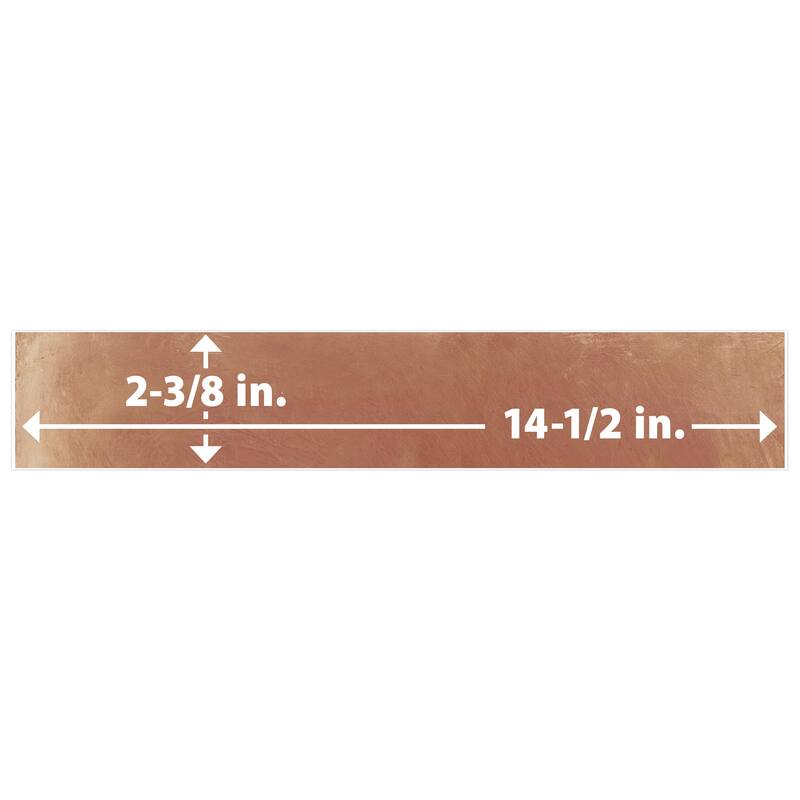 Merola Tile Sentier Brique des Ocres 2-3/8" x 14-1/2" Porcelain Floor and Wall Tile