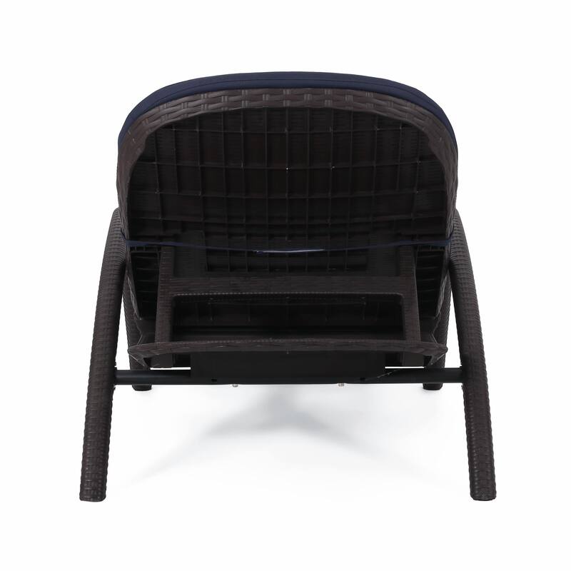 rgonomic Outdoor Chair with Wicker Texture - Durable, Comfortable Cushion, Stable Design