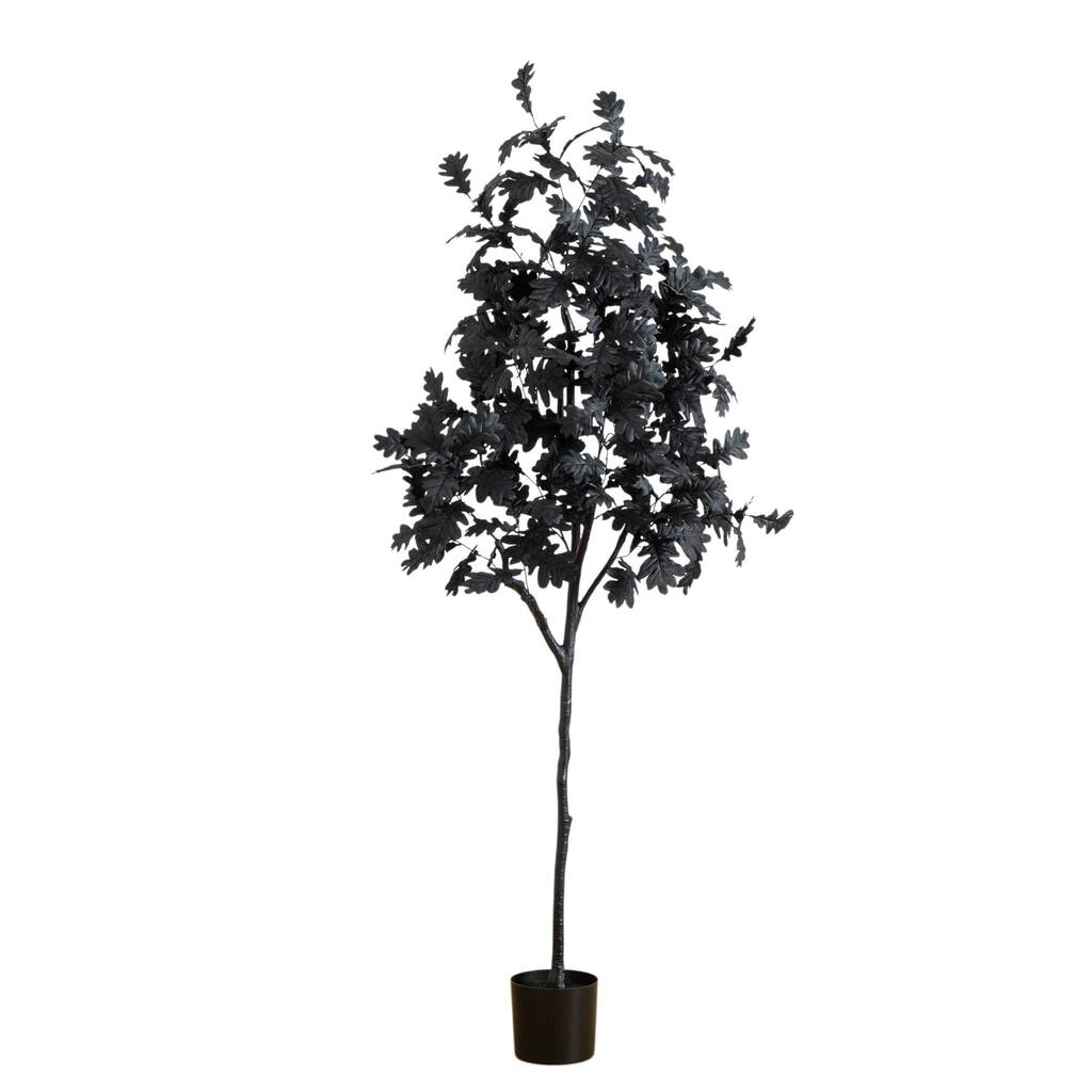 Black Oak Artificial Halloween Tree - 6'