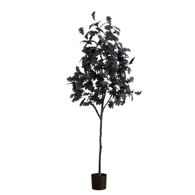 Black Oak Artificial Halloween Tree - 6'