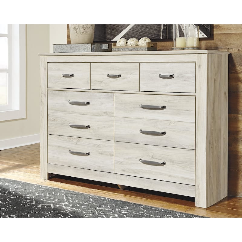Signature Design by Ashley Bellaby Whitewash Dresser - Whitewash - 7-drawer