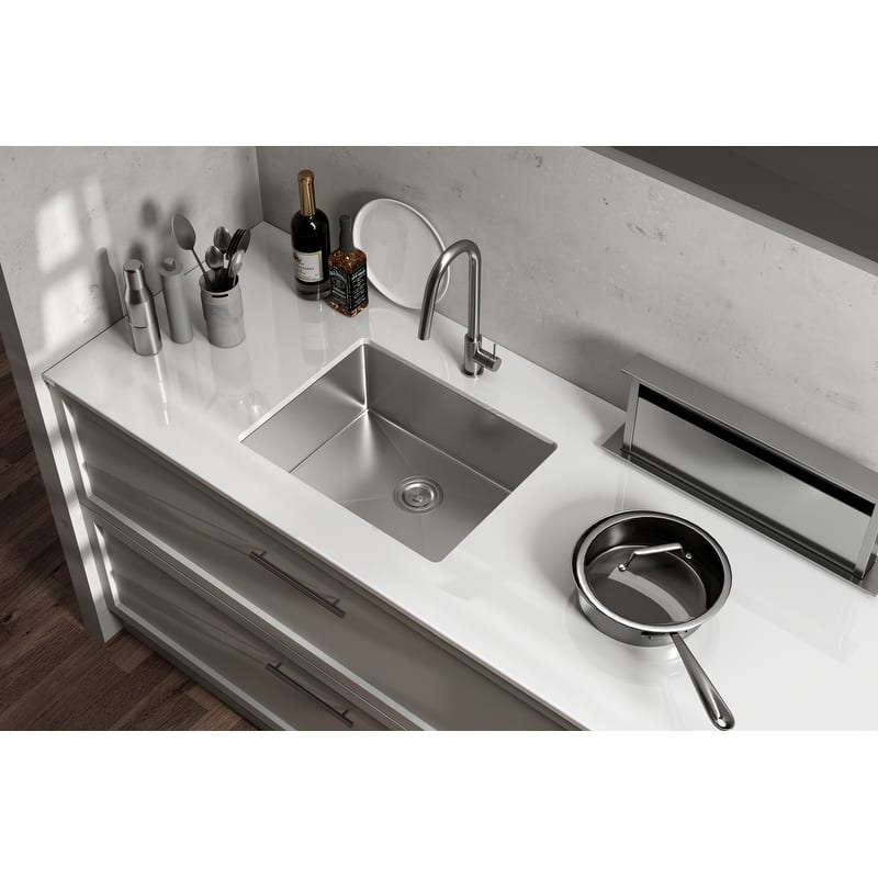 Indigo Home Stainless Steel undermount kitchen sink L23" x W18"