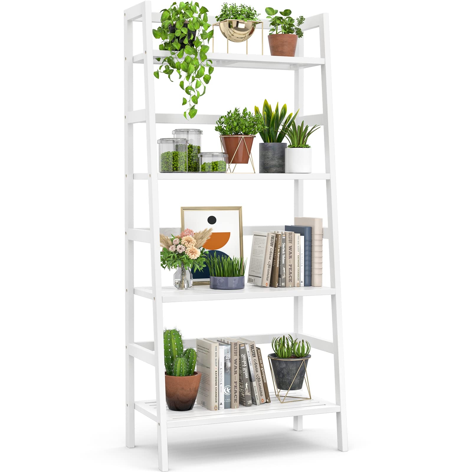 A-Shaped 4-Tier Ladder Bookshelf For Living Room - On Sale - Bed Bath & Beyond - 41532250