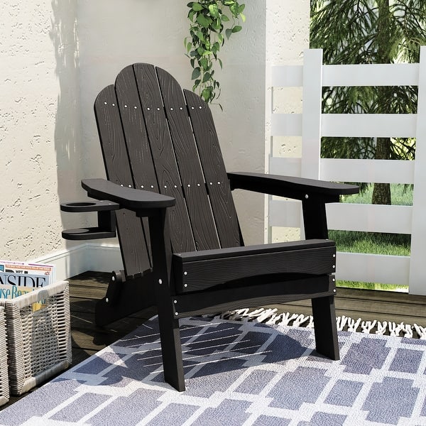 Plastic Adirondack Chairs With Cup Holders Folding Plastic Outdoor