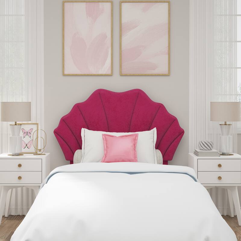 Living Essentials by Hillsdale Elina Upholstered Twin Headboard, Pink