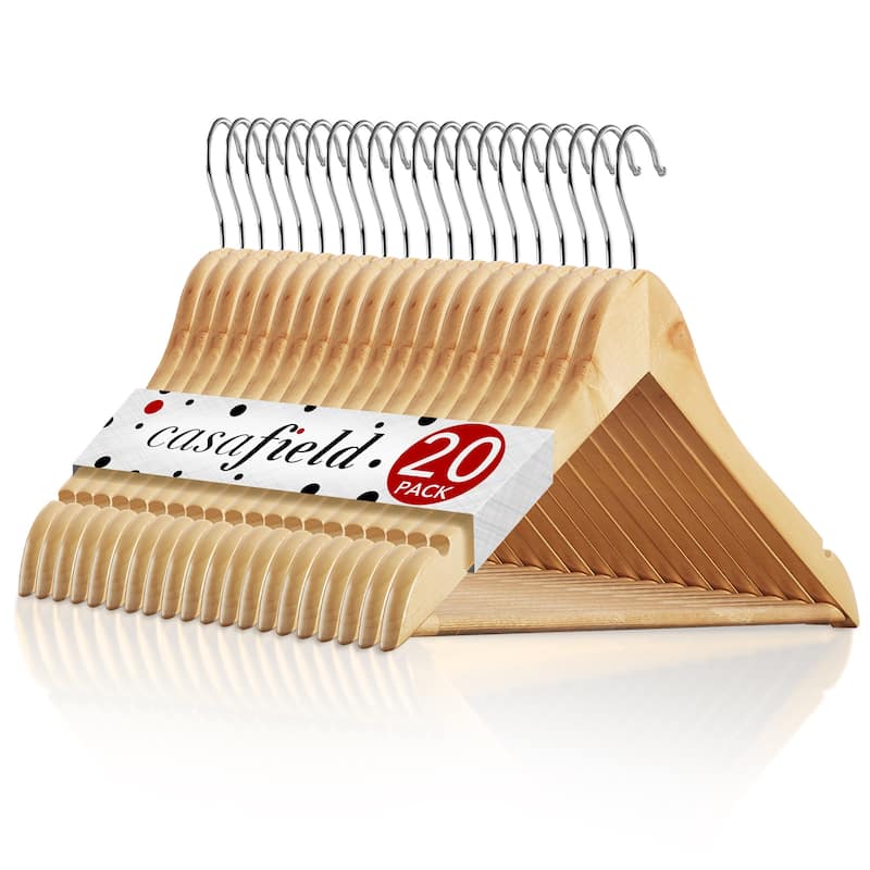 20 Wooden Suit Hangers