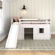 preview thumbnail 15 of 32, Max and Lily Farmhouse Twin Low Loft with Slide