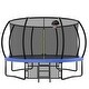 preview thumbnail 13 of 24, 12ft Round Outdoor Trampoline with Safety Enclosure Net and Ladder