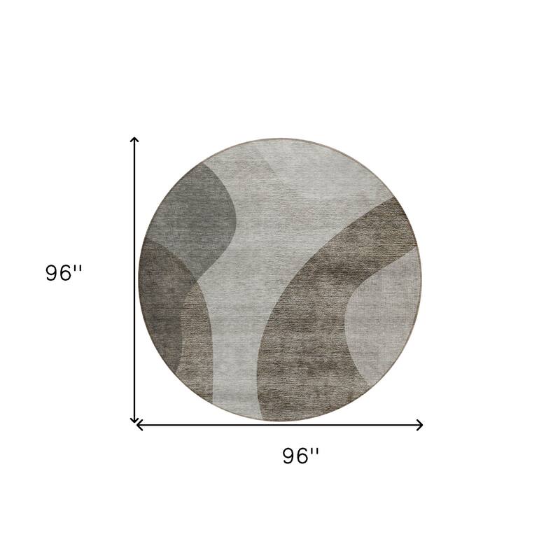 HomeRoots Abstract Transitional Rectangle Outdoor Rug