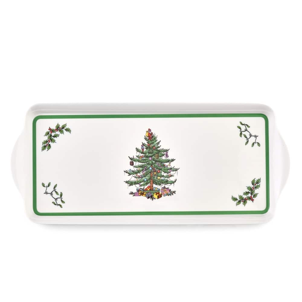 Pimpernel Christmas Tree Sandwich Tray - 15.1" L x 6.5" W