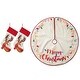 preview thumbnail 51 of 51, Glitzhome 21"L LED Embroidered Linen Reindeer Cat Dog Christmas Stockings