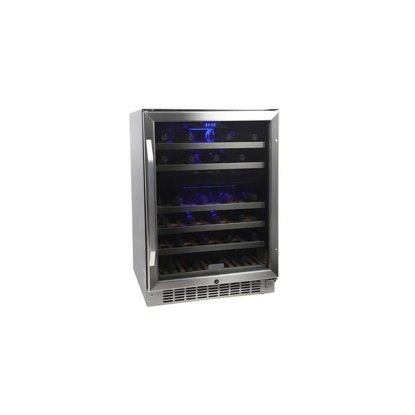 EdgeStar CWR461DZ 24 Inch Wide 46 Bottle Built-In Wine Cooler with Dual Cooling Zones