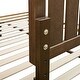preview thumbnail 4 of 6, MUSEHOMEINC Mid-Century Modern Solid Wooden Platform Bed with Adjustable Height Headboard for Bedroom,Wood Slat Support