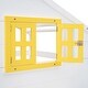 preview thumbnail 9 of 10, White Twin over Twin Size Solid Wood Bunk Bed with 2 Drawers, 1 Storage Box, 1 Shelf, Window and Roof