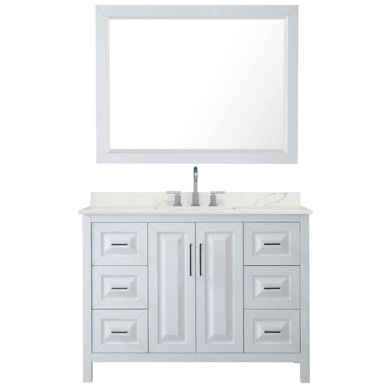 Wyndham Collection WCV252548S-QTZ-US3M46 Daria 48" Free Standing