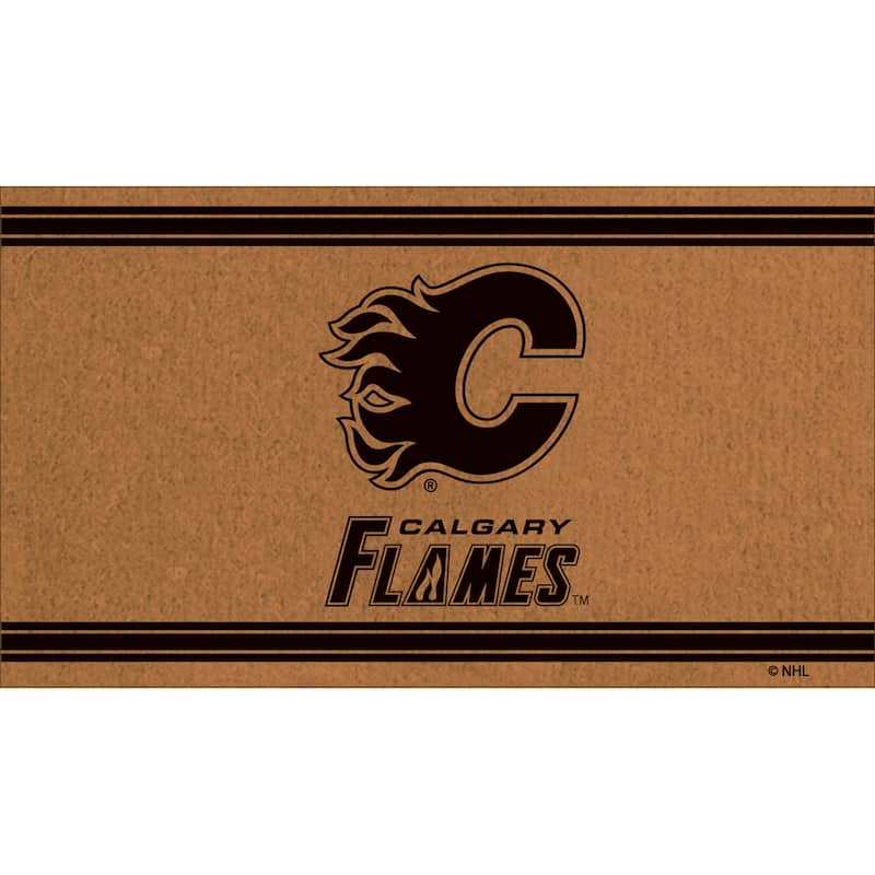 Calgary Flames PVC Door Mat