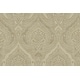 preview thumbnail 2 of 4, Seabrook Designs Irina Paisley Damask Unpasted Wallpaper 27 in. W x 27 ft. L - Tan & Metallic Linen