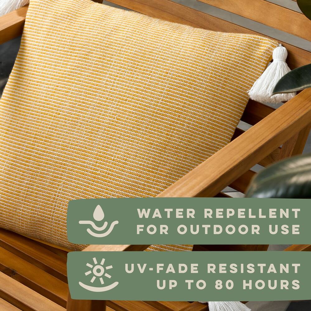 TOWN & COUNTRY TERRA Alara Ribbed Texture Indoor Outdoor Decorative Pillow