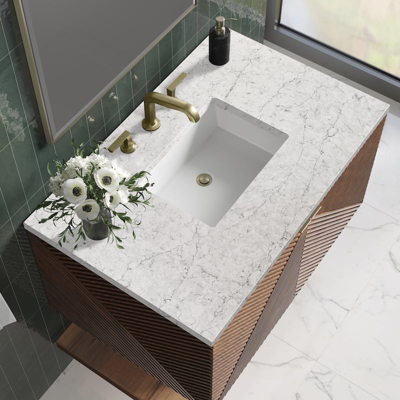 James Martin Vanities Marcello 36" Single Vanity, Chestnut