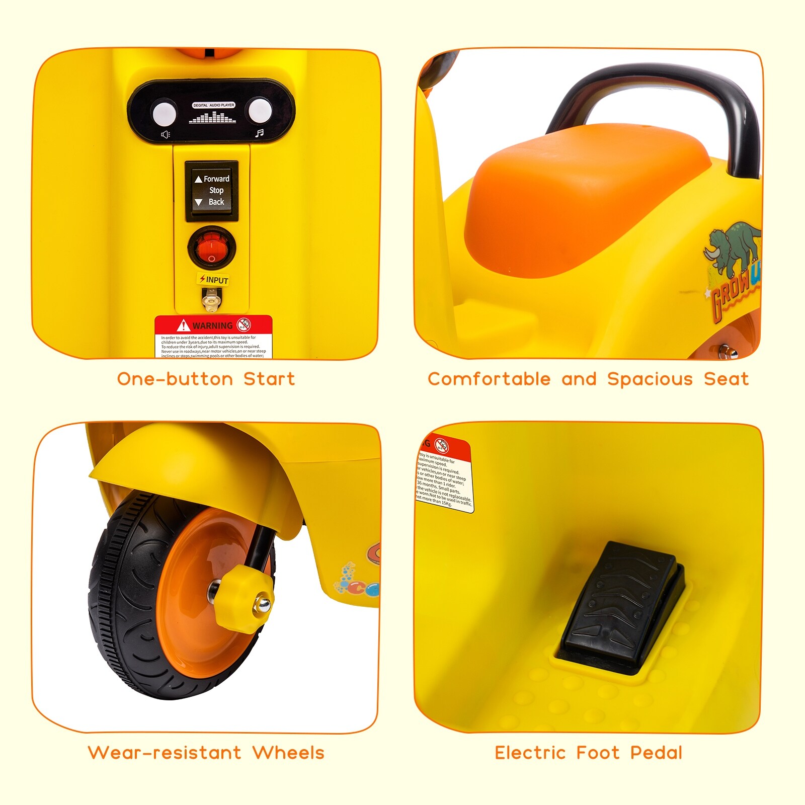 Kids store pedal motorcycle