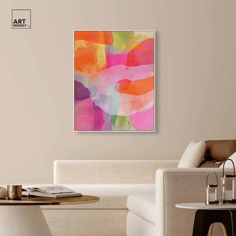 Garnet Gleam IV Canvas by Art Remedy
