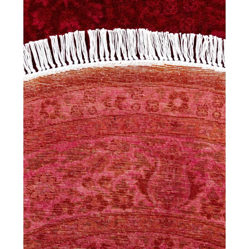 Overdyed One-of-a-Kind Hand-Knotted Area Rug - Purple - 5' 1" x 7' 7"