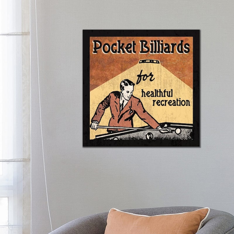 iCanvas "Pocket Billiards" by Erin Clark Canvas Print - 26x26x1.5