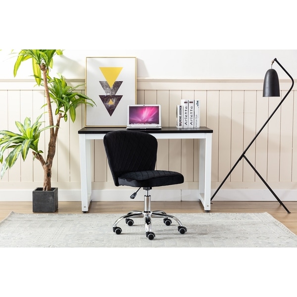 Computer Chair Task Chair Home Executive Desk Chair Comfortable Swivel Chair and Mid- Back with Wheels. Opens flyout.