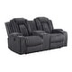 preview thumbnail 12 of 35, Brynda Corduroy 3-Piece Manual Double Reclining Sofa Sets