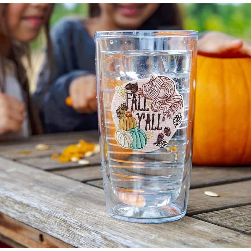 Tervis Fall Y'all Thanksgiving Made in USA Double Walled Insulated Travel Tumbler, Classic - 16oz