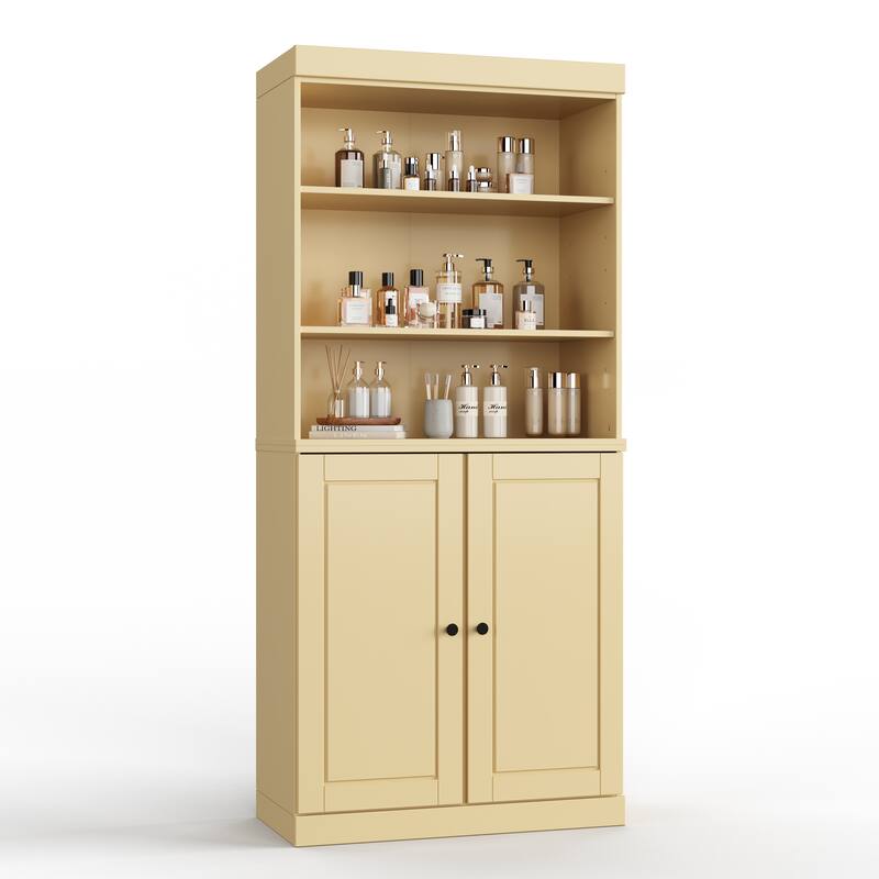 100% Solid Wood 32" Bathroom Cabinet with Optional Doors by Palace Imports