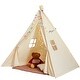 preview thumbnail 5 of 9, Kids Play Tent with Mat and Lamp Indoor Outdoor Tent for Toddlers - 46.5 x 46.5 x 56.3 in