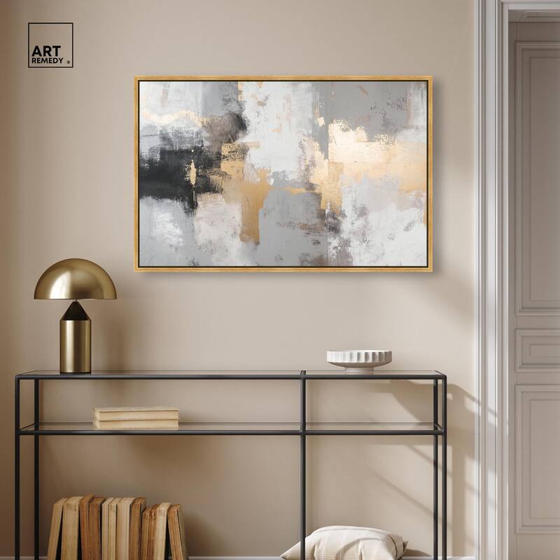 Gilded Gray II Canvas by Art Remedy