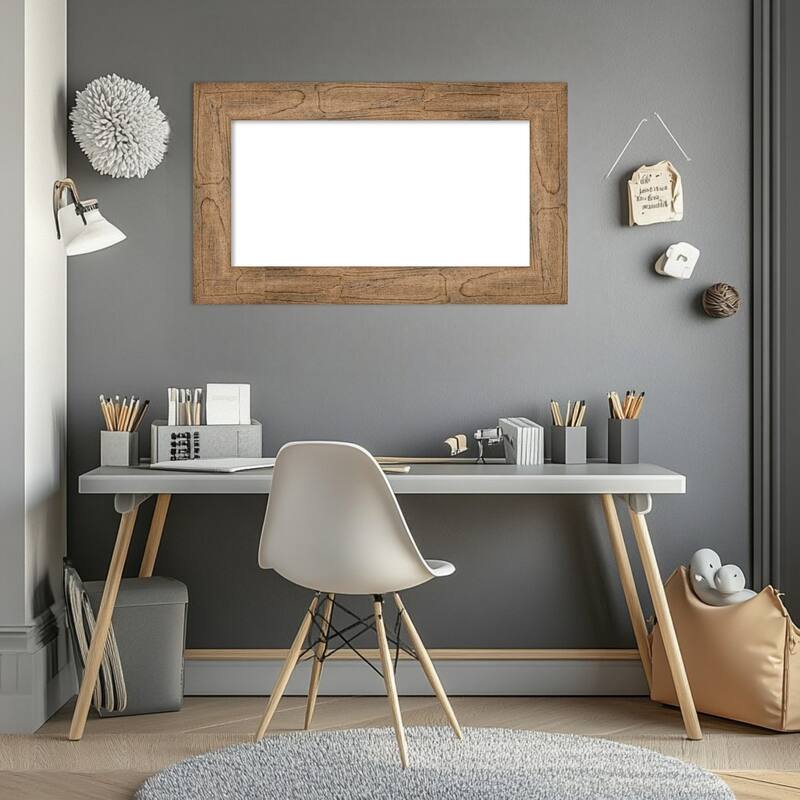 Amanti Art Owl Brown Framed Dry Erase Magnetic Board
